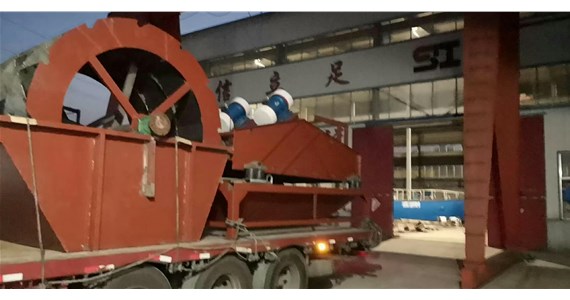 大型脫水篩、輪式洗沙機發(fā)貨福建